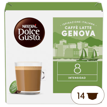  ISPIRAZIONE ITALIANA CAFFÈ LATTE GÉNOVA 14 CÁPSULAS