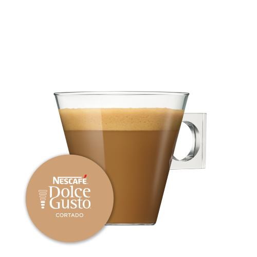 Cápsula con taza de Café Cortado 16 Cápsulas de NESCAFÉ Dolce Gusto